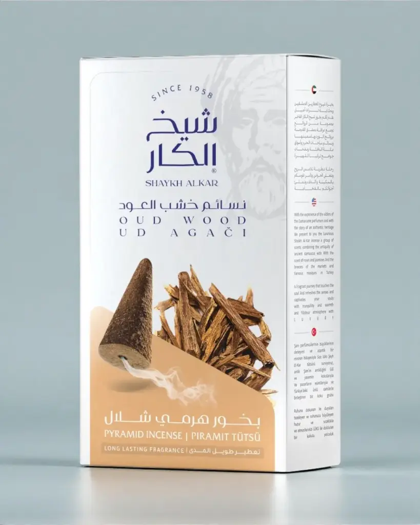 بخور هرمي شلال بنسائم خشب العود