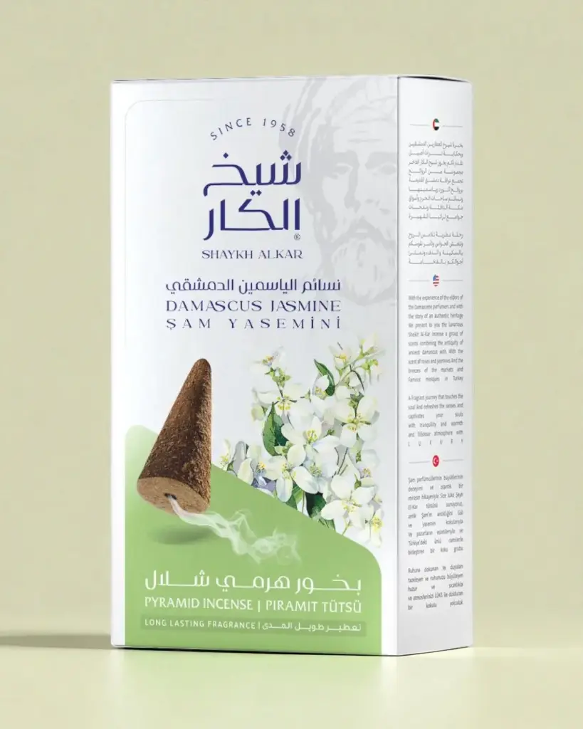 بخور هرمي شلال بنسائم الياسمين الدمشقي